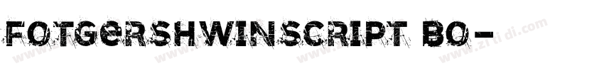 FOTGershwinScript Bo字体转换